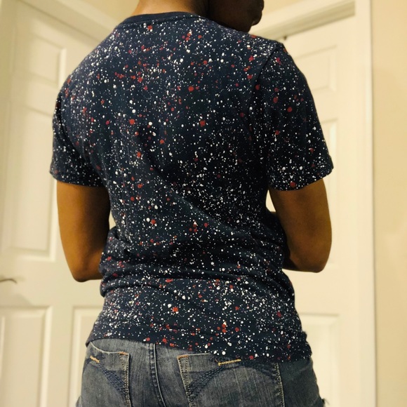 NASA Navy Blue Paint Splatter Shortsleeved Tee - Picture 3 of 4